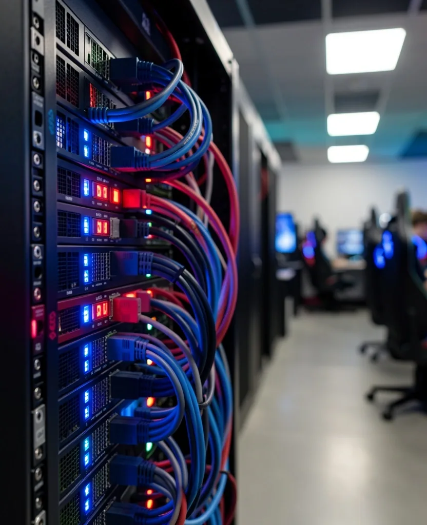 Infraestructura de fibra óptica en Yavetta Computer Club