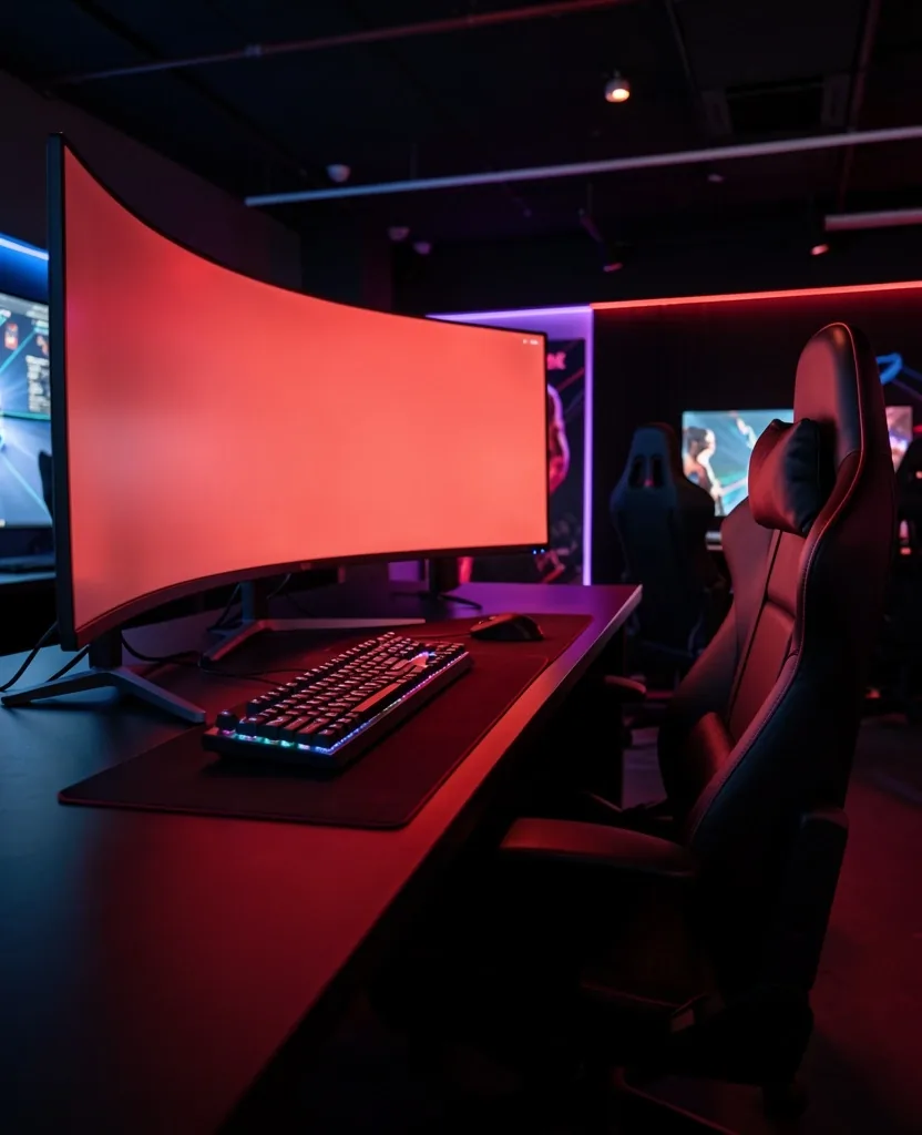 Estación VIP con monitor ultrawide y periféricos premium