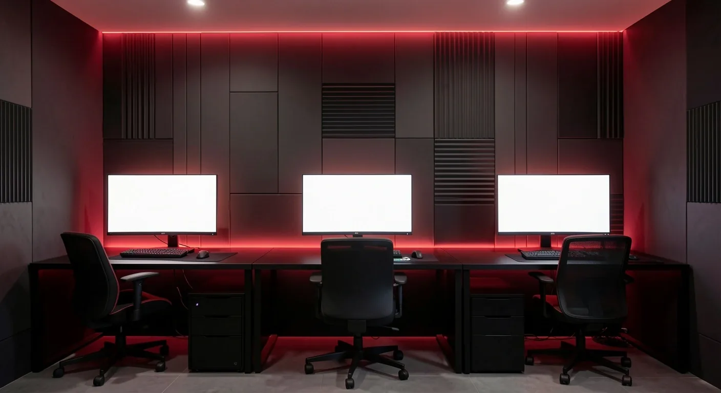 Interior de Yavetta Computer Club con estaciones de alto rendimiento